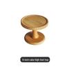 European Style Bamboo High-Footed Round Serving Tray
