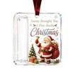 Reusable Christmas Tree Decor Cash Gift Ornament, Clear Acrylic Money Holder, Holiday Xmas Unique Stocking Stuffer for Hanging Decoration, Funny Ways