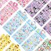 18pcs Kuromi Cinnamoroll Flat 3D Wind Stickers Cartoon Exquisite Children's Toy Stickers Diary Decoration Creative DiY Toys
