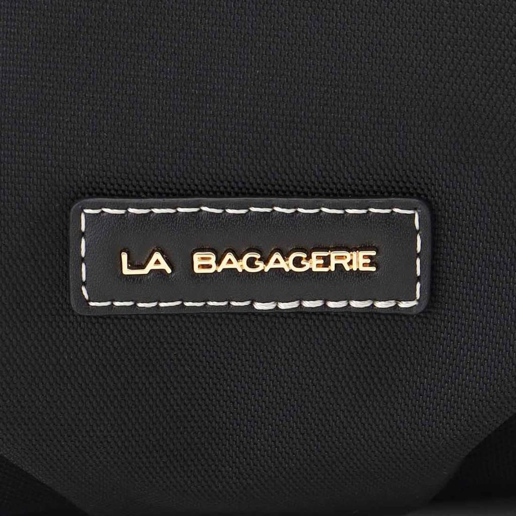 Labagagery Polyester Canvas Tucked Shoulder Bag B008702 Black (10)