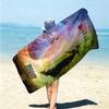 Personalized Magic Transformation Beach Towel Microfiber Beach Towel Thin Absorbent for Beach Swimming Yoga Bath Sports. 0910259