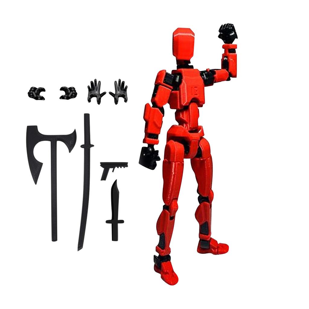 Puppe 13 Gelenke Beweglich 3D Gedruckte Puppe Spielzeug 3. Generation Schaufensterpuppe DIY Ganzer Körper Dekompressionsspielzeug