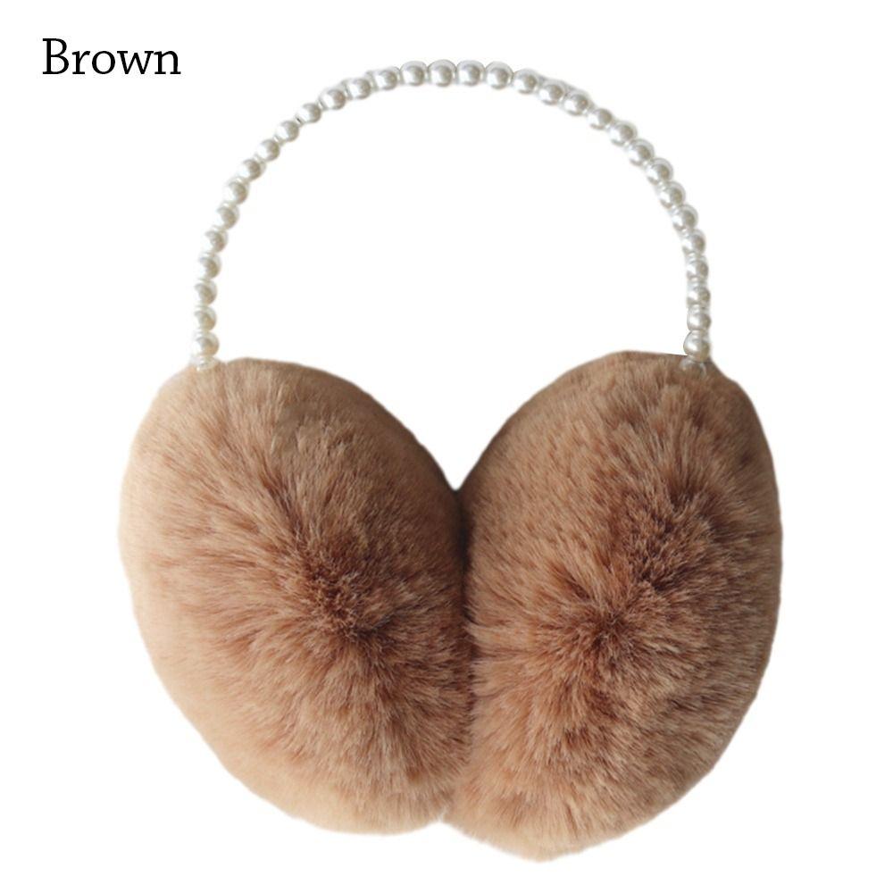 Perlenohrenklappen Plüsch Ohrenwärmer Ohrenschutz Ohrenschützer Männer Frauen