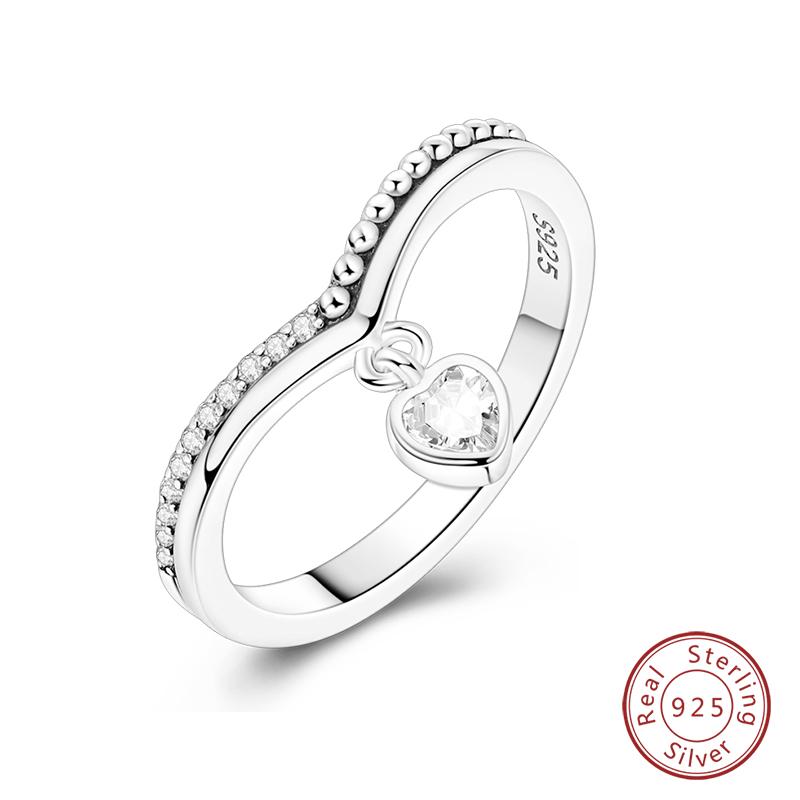 925 Silver Heart Shaped Infinite Minimalist Rings Hollow Celtic Knot Rings For Women Elegant Engagement Wedding Jewelry