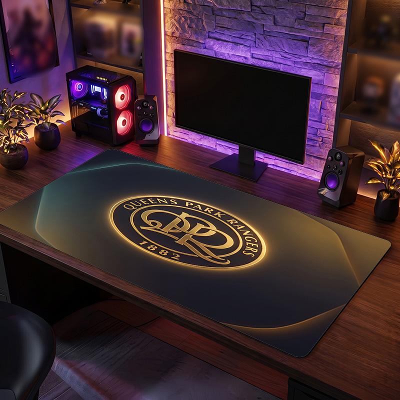 Queens Park Rangers Football Print Large Mouse Pad, Anti-Slip Extended Gaming Desk Mat for Office Home