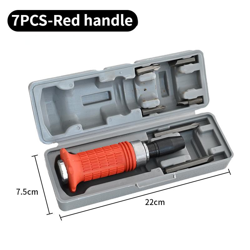 Jeu de tournevis à impact Robuste Tournevis à chocs Embouts ciseau Kit d'outils Extracteur de vis plate