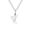 St. Delan Versatile 26-Letter Stainless Steel DIY Necklace Pendant
