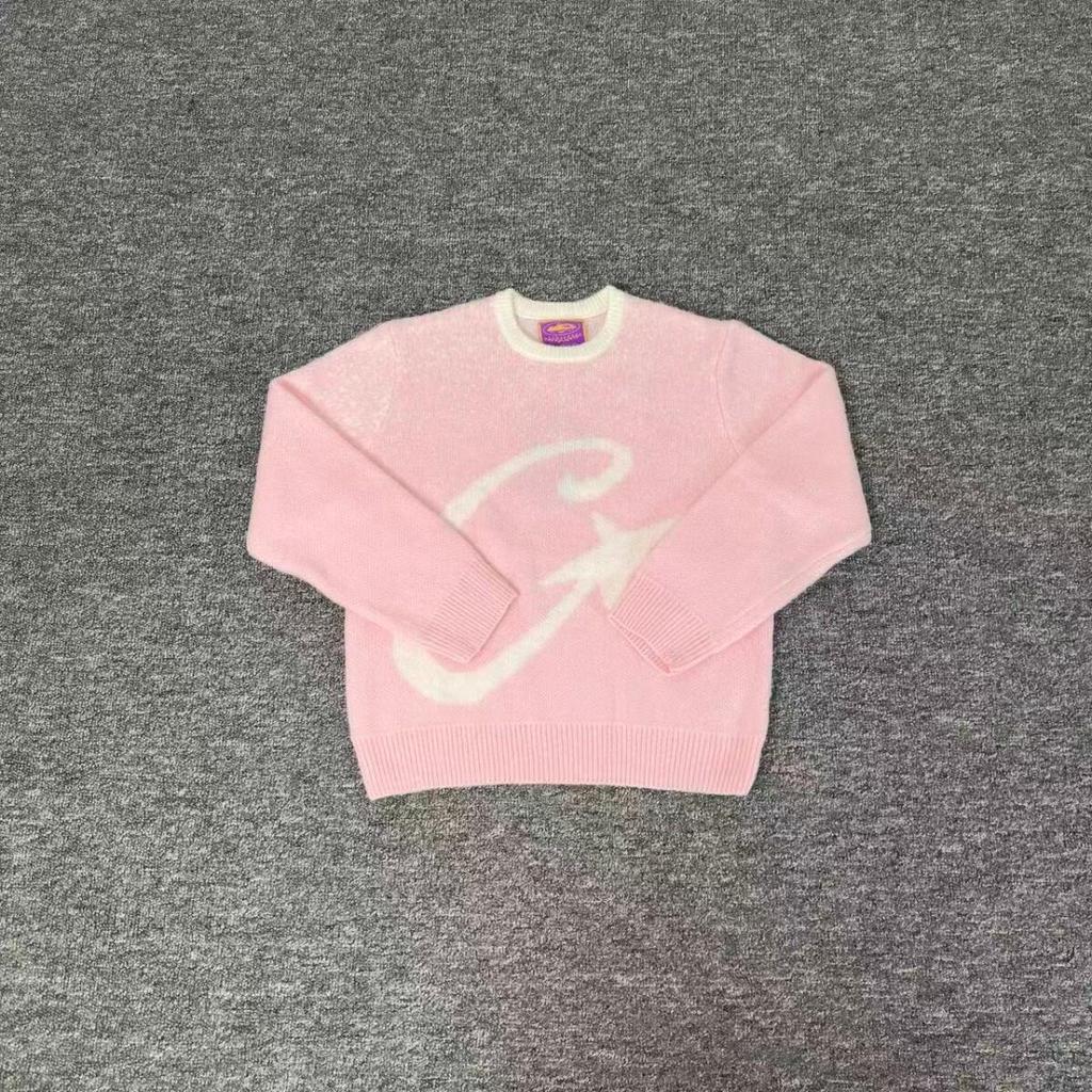 Corteiz Trendy Woolen Zipper Cardigan - American Retro Street Hip Hop Unisex Jacket