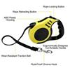 5 M Retractable Dog Lead with Automatic Braking System, Durable and Wear-Resistant Design