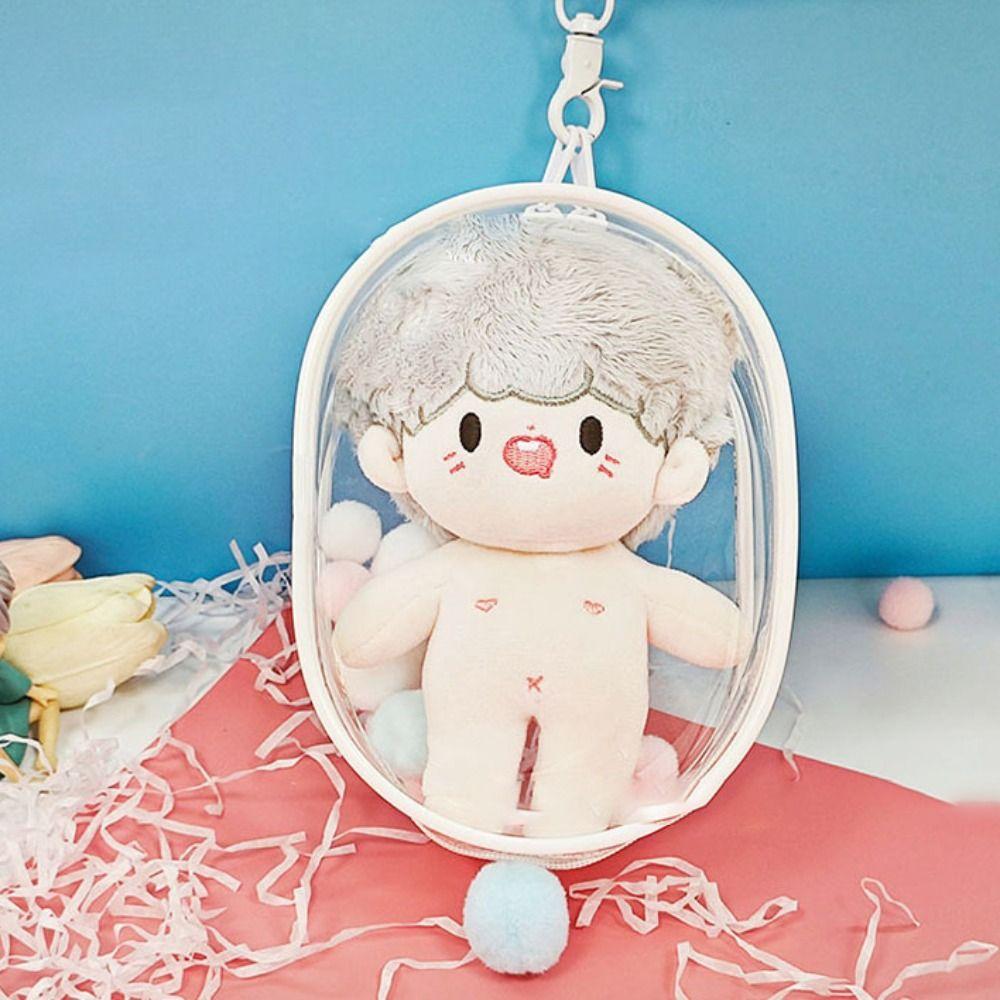 Multicolor Doll Display Box 10/15/16cm Storage Case Toy Clear Outdoor Bag