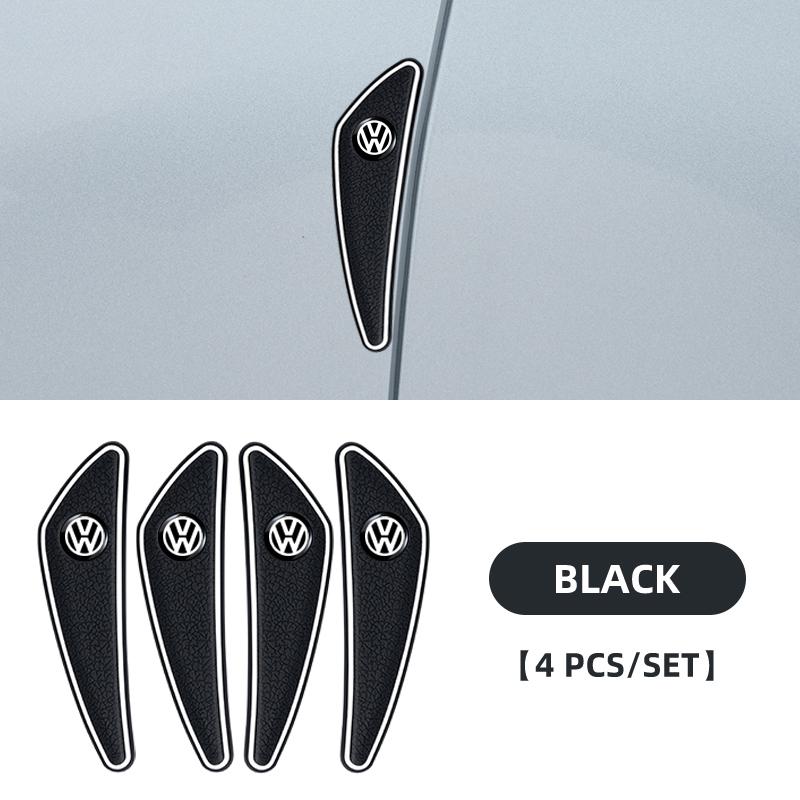 

4pcs Car Door Anti-collision Bumper Strip Trim Protector Stickers For Volkswagen VW Golf Polo Tiguan Touran Passat Bora Beetle