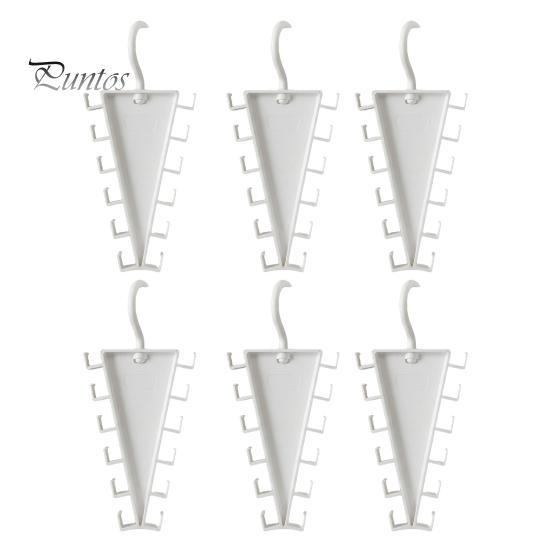 Scarf Hanger Hook V Shaped Double-Sided Closet Organizer, 360 Degree Rotating Multi-Layer Vertical Hanger, with Clutter Reduction Clothes 12 Non-Slip