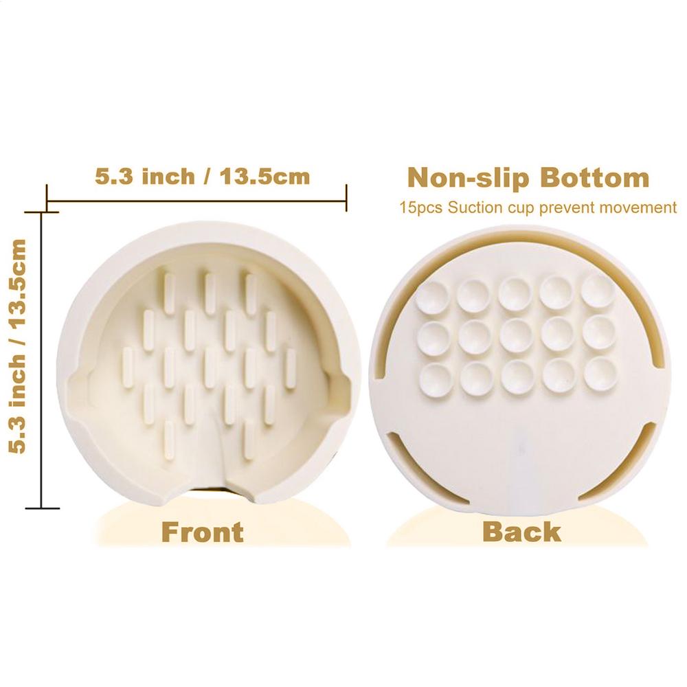 

Silicone Sponge Rack Sink Sponge Holder with Suction Cups Soap Organizer Accessories for Home Cafe Restaurant Bathroom білий