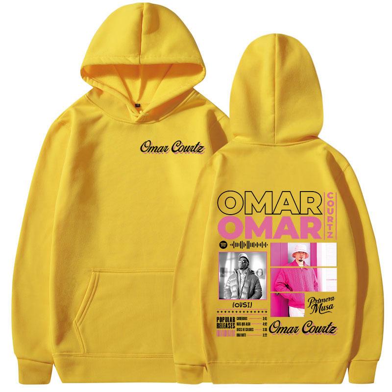 Omar Courtz Primera Musa Album Tour Merch Hoodies Men's Women Clothing Fashion Hooded Sweatshirts Hip Hop Oversized Pullovers