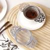 Patterned Ear Handles Environmentally Friendly Stainless Steel Durable Fine Filter Family Tea Strainer Filter