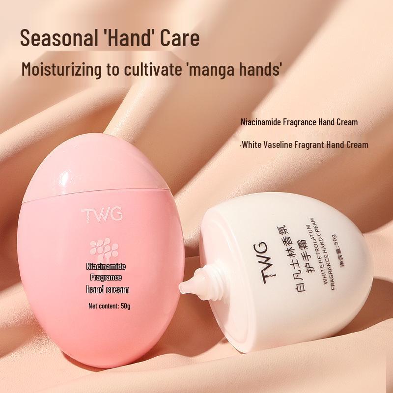 TWG Fragrant White Vaseline Hand Cream: Hydrating, Moisturizing, Nourishing Niacinamide for Autumn/Winter