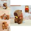 Adorable Capybara Plush Toy Chef Pillow Cute Party Decoration Gift For Kids