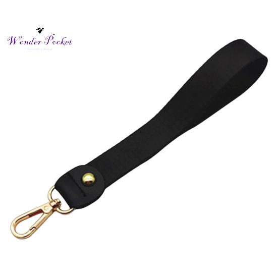 Wrist Bag Handle Detachable Soft Texture Wear-resistant Webbing Short Replacement Bag Part Golden Buckle Shoulder Bag
