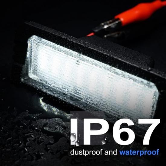 White LED Rear License Plate Light For Hyundai Sonata Elantra Veloster Kia Niro