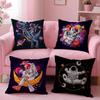 Astronaut Spacewalk Exploration Cushion Cover Plush Fabric Soft Double-Sided Printed Sofa Warm Winter Home Gift Pillow Cover