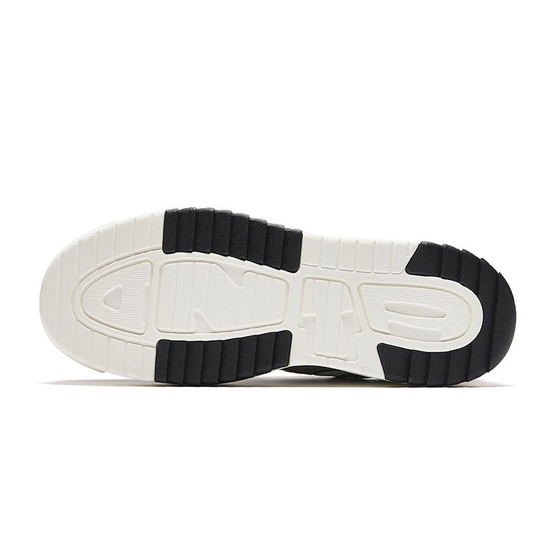 Anta Lifestyle Series Non-Slip Wear-Resistant Low-Top Skate Shoes Men Sneakers Brown White Black 112438029-4