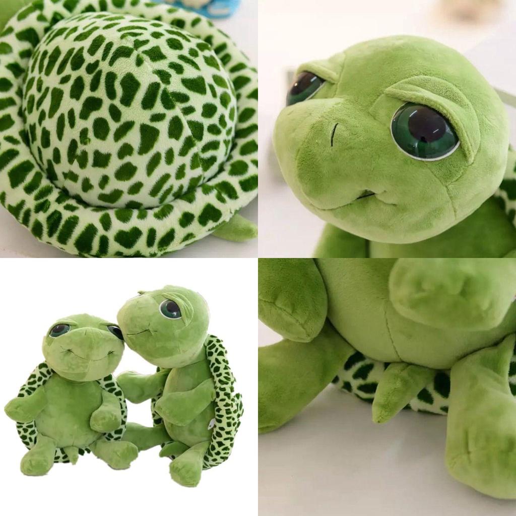 Green Big Eyes Turtle Plush Doll Ideal For Children And Turtle Lovers