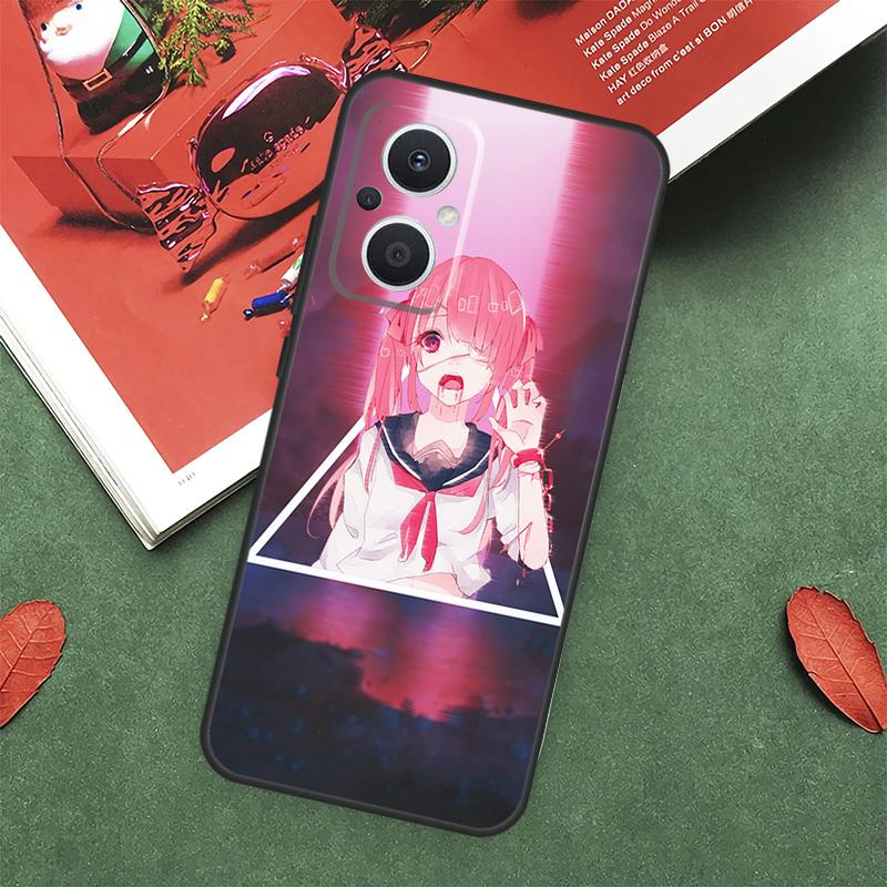 Cute Girl Glitch Animation Case For OPPO Reno 13F 14F 12F 11F 12 11 10 14 Pro 8T 8 Lite OPPO Find X9 X8 X6 X5 Pro Cover