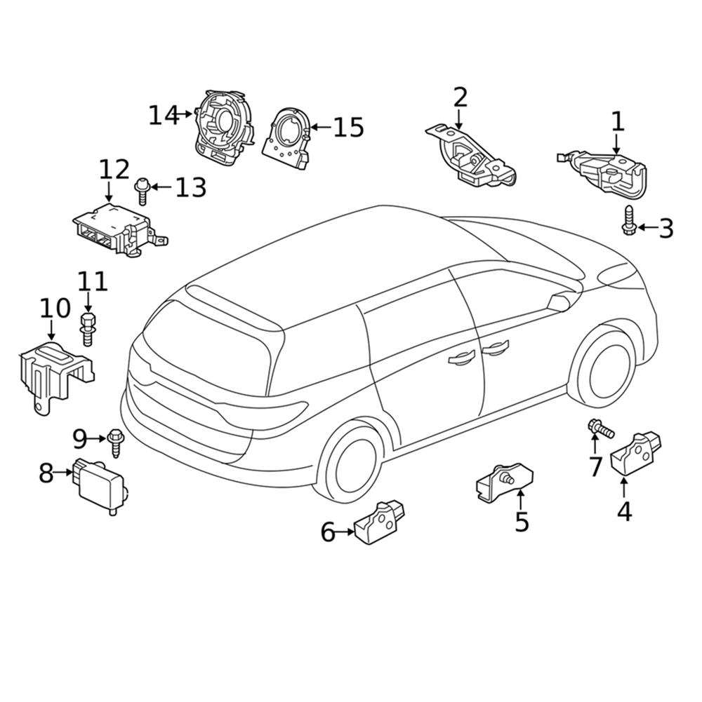 Steering Sensor For Honda CR-V FIT HR-V Odyssey Pilot 35000-T0A-003, 35000T0A003