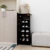 Schuhschrank Mit Tür Im Eingangsbereich, 6-stöckiger Stauschrank, Eckschrank Im Wohnzimmer, 31,5 X 35 X 92 Cm