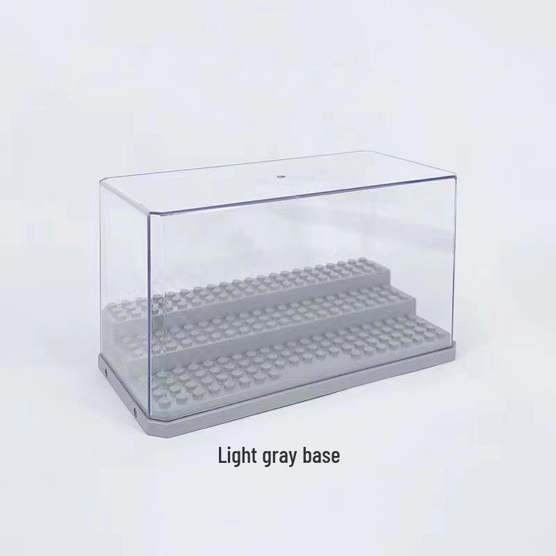 Lego-Compatible Stepped Acrylic Display Box – Dustproof, Detachable, Perfect for Figurines and Kids' Assembly Gift