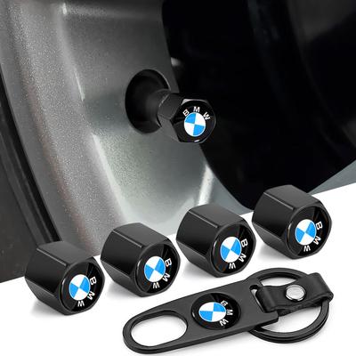 Krytka ventilu pneumatiky auta Kryt stonky kolesa s kľúčenkou s kľúčom pre M Performance 320 325 E28 E30 E34 E36 E39 E46 E52 E53 E60 Z3 Z4