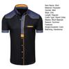 Menn Topp Ung Kortermet Slim Fit Skjorte Myk Menn Sommerskjorte Skjorte Menn plagg