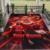 Custom Text Printed Rug Cristiano Ronaldo Non Slip Floor Carpet For Home Room Decor