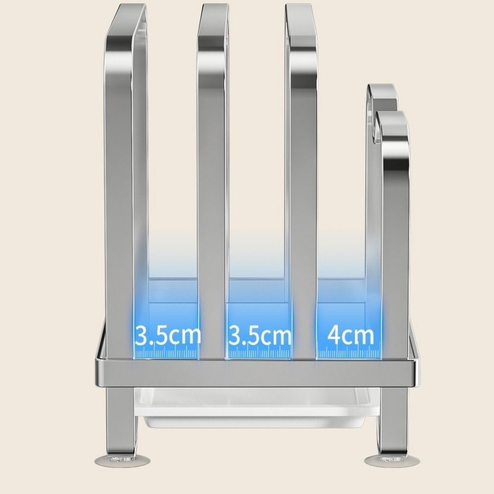 Rustproof Cutting Board Holder Moisture-proof Chopping Board Rack Pot Lid Storage Rack  Counter Top