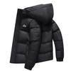 Men's White Duck Down Down Jacket for Autumn and Winter, Outdoor Hooded Windproof and Thickened Warm Down Jacket, Versatile Casual Down Jacket