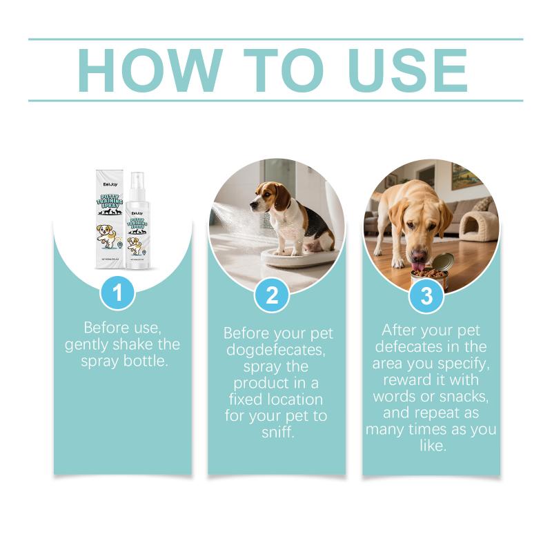 Eeljoy Hundeklo-Trainingsspray Haustier Töpfchentraining Spray Indoor Defäkationspositionierungsführer für Hunde