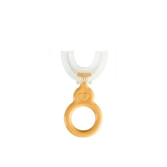 Children U-Shape Toothbrushes Teeth Cleaning Brushes with Handle Silicone 2-12 Years Old Kids Toothbrushes Oral Care