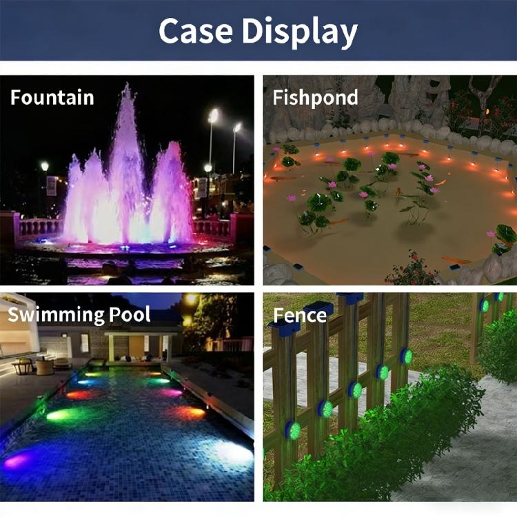 Friendly Solar Powered Swimming Pool Lamp With 6 Hour Timers Function And Strong Adhesion For Smooth Textured Surfaces