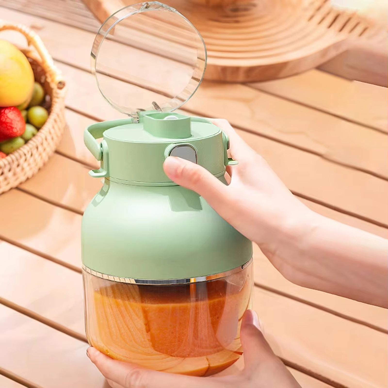 New Large Capacity Wireless Juicer Cup Portable for Home Travel Ice Crushing one size розовый