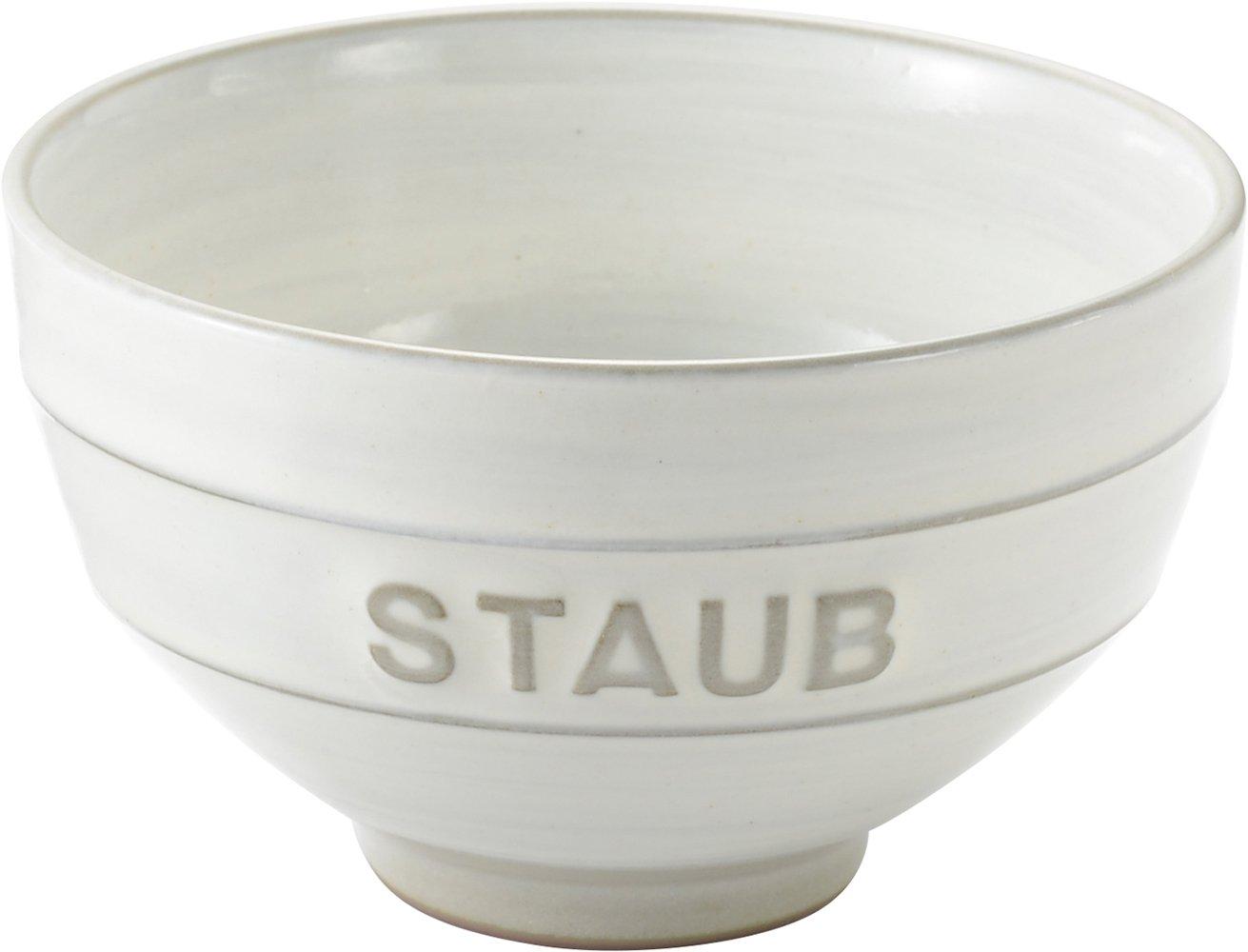 

staub Chawan KOHIKI White L Made in Rice Bowl Japanese Le Chawan Le Japan [Authorized Product] 40508-547