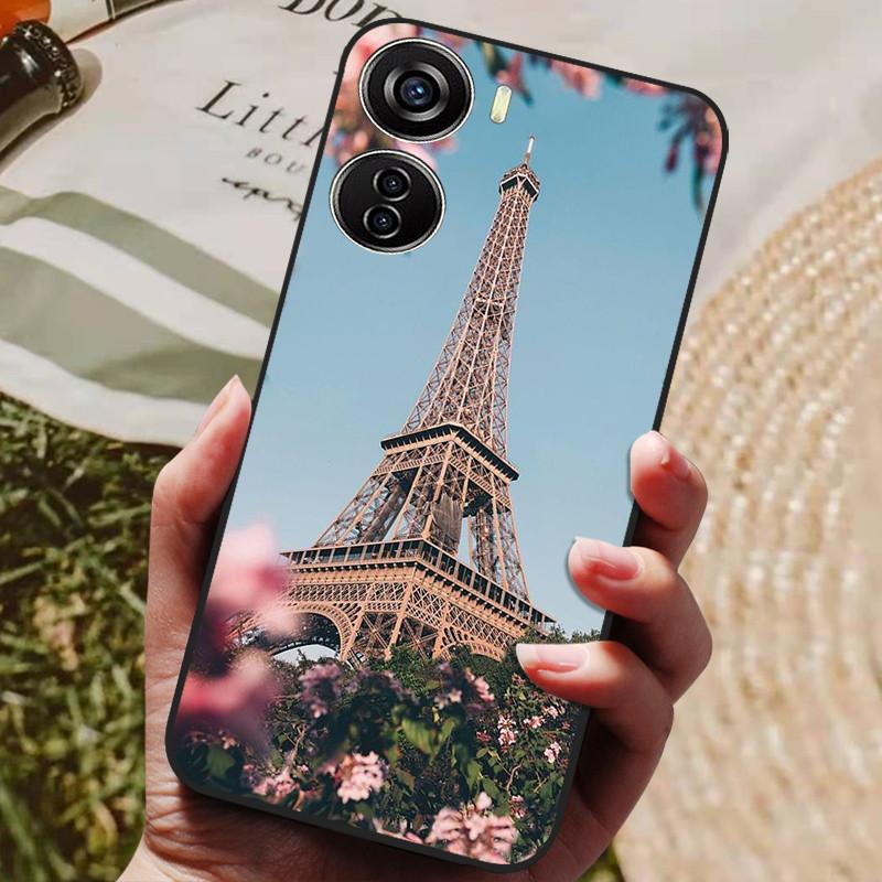 For ZTE Nubia Neo 5G Case 8150N Black Silicone TPU Soft Phone Cover for Coque Nubia Neo 5G Protective Back Shells Cute Fundas