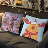 Christmas R-rein-deer Personalized Pillow Dust Cover Bedroom Kids Party Decoration Pillowcase Birthday Children Gift