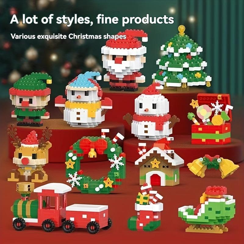 Set de Crăciun cu 2210 particule cu 12 cutii de particule mici, incluzând reni, elfi și oameni de zăpadă. Este atât un cadou de Crăciun, cât și o decorațiune de birou.