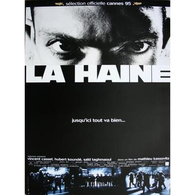 LA HAINE Original Cinema Poster Rolled Small Format 53x40cm Mathieu Kassovitz