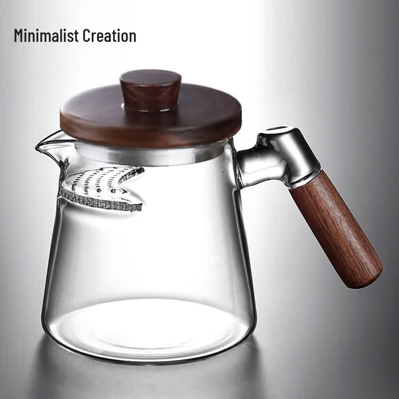 Premium Glass Teapot with Integrated Crescent Infuser