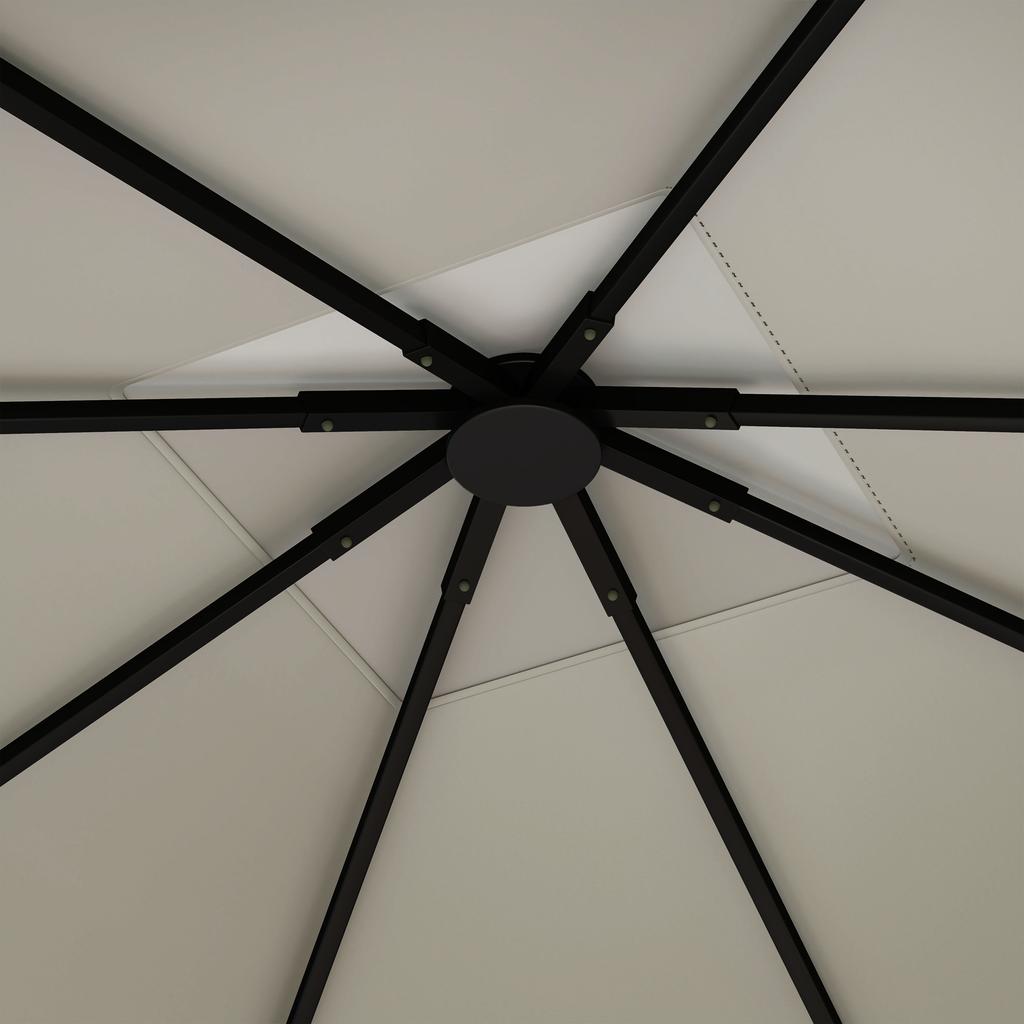 3 x 3(m) Gazebo Canopy Replacement, for 01-0867 - Light Grey