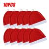 Automotive Christmas Decor King Size Santa Hat Headrest Cover Seat Back Cover for Holiday Vehicle Decoration