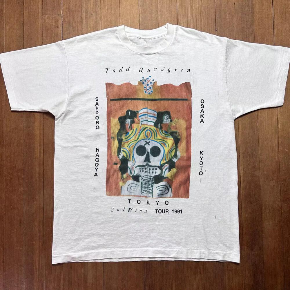Todd Rundgren Music Tour White T-Shirt Cotton Al Size Unisex EN133 Unisex T-Shirt XXXL