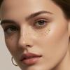 1SET/6PCS Tattoo Sticker Love Face Makeup Sticker Freckle Sticker Waterproof Bronzing Hot Silver