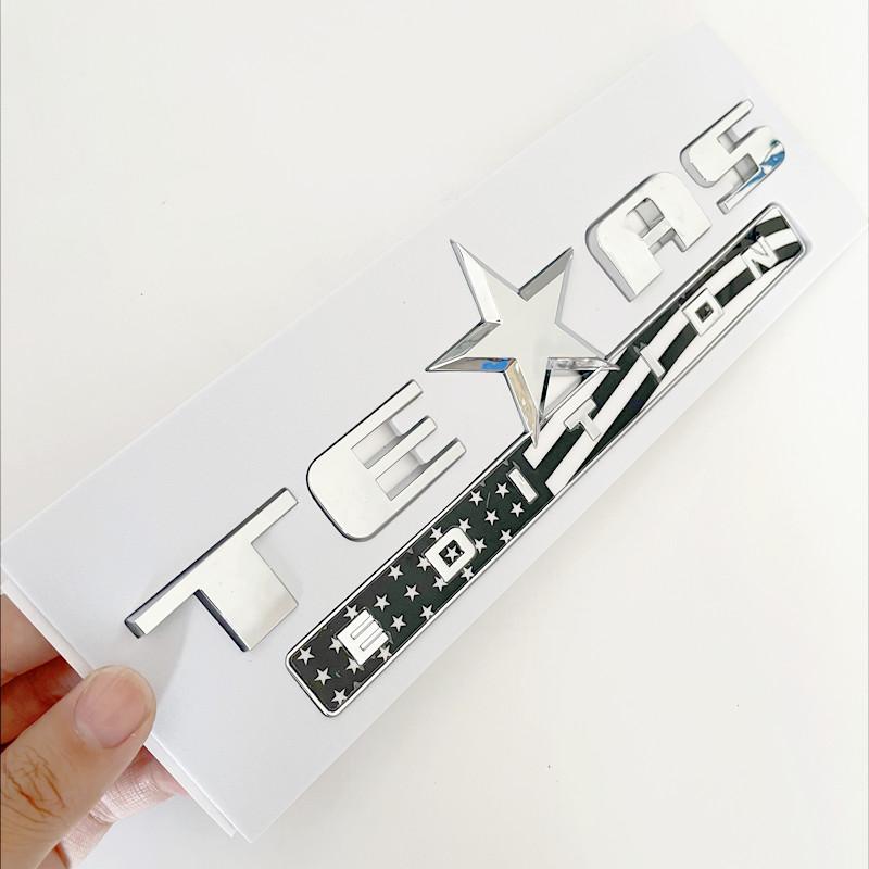 Black Chromed Car Letters ABS 3D for Jeep Renegade Wrangler Patriot Texas Edition Logo Badge Sticker Suitcase Accessories